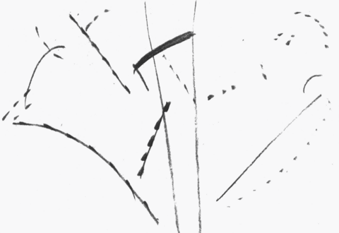 Schematische Zeichnung zu Komposition IV, 1911, Centre Georges Pompidou, Paris
