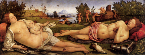 Piero di Cosimo, Venus, Mars und Amor, um 1505, Staatliche Museen zu Berlin, Gemäldegalerie